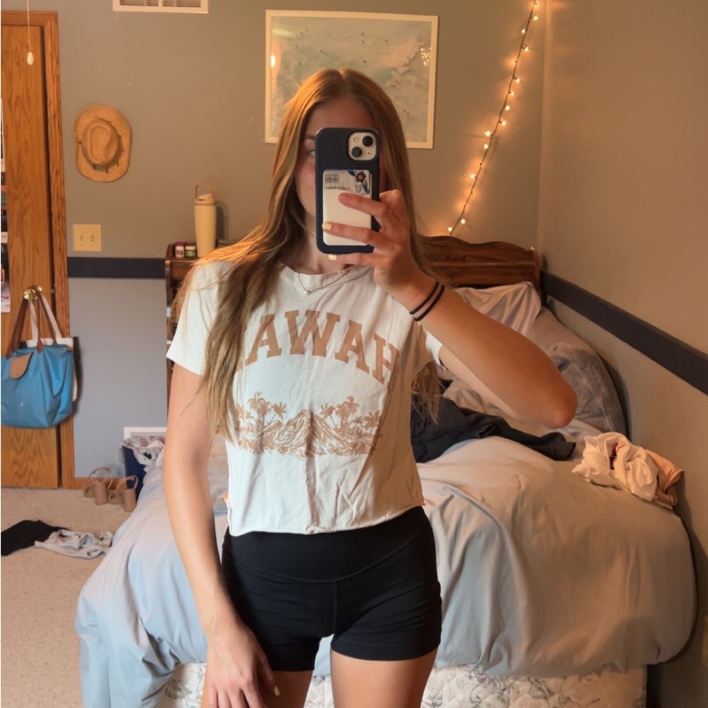 White Hawaii Graphic Tee